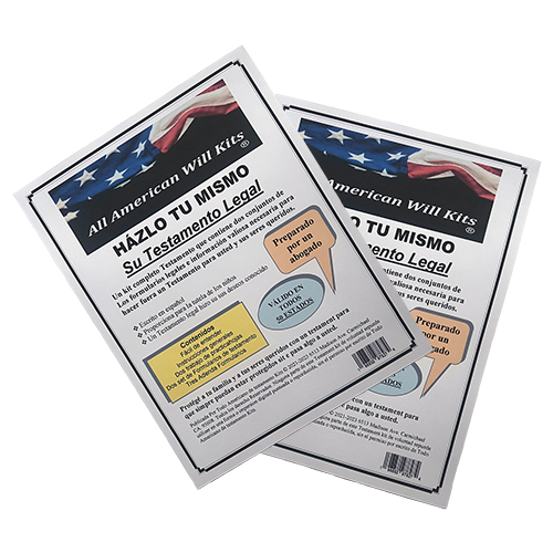dos sets Kit de Testamento legal Hágalo tú mismo.